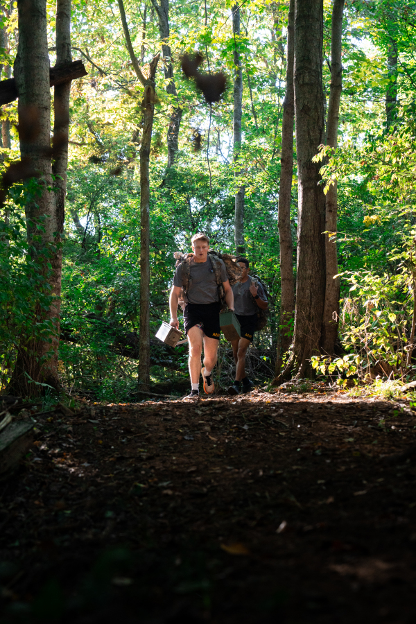 2026 Competitors Hauling Steel Ammo Cans Up Steep Wooded Timber Trail