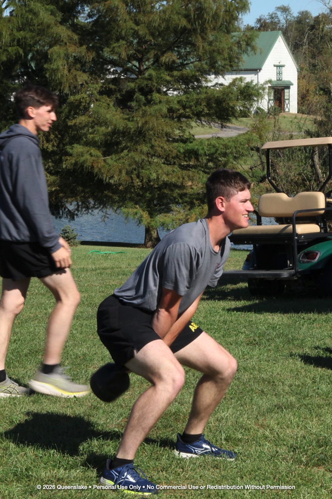 Close-up of Cadet Loading Hip Hinge for Explosive Kettlebell Swings