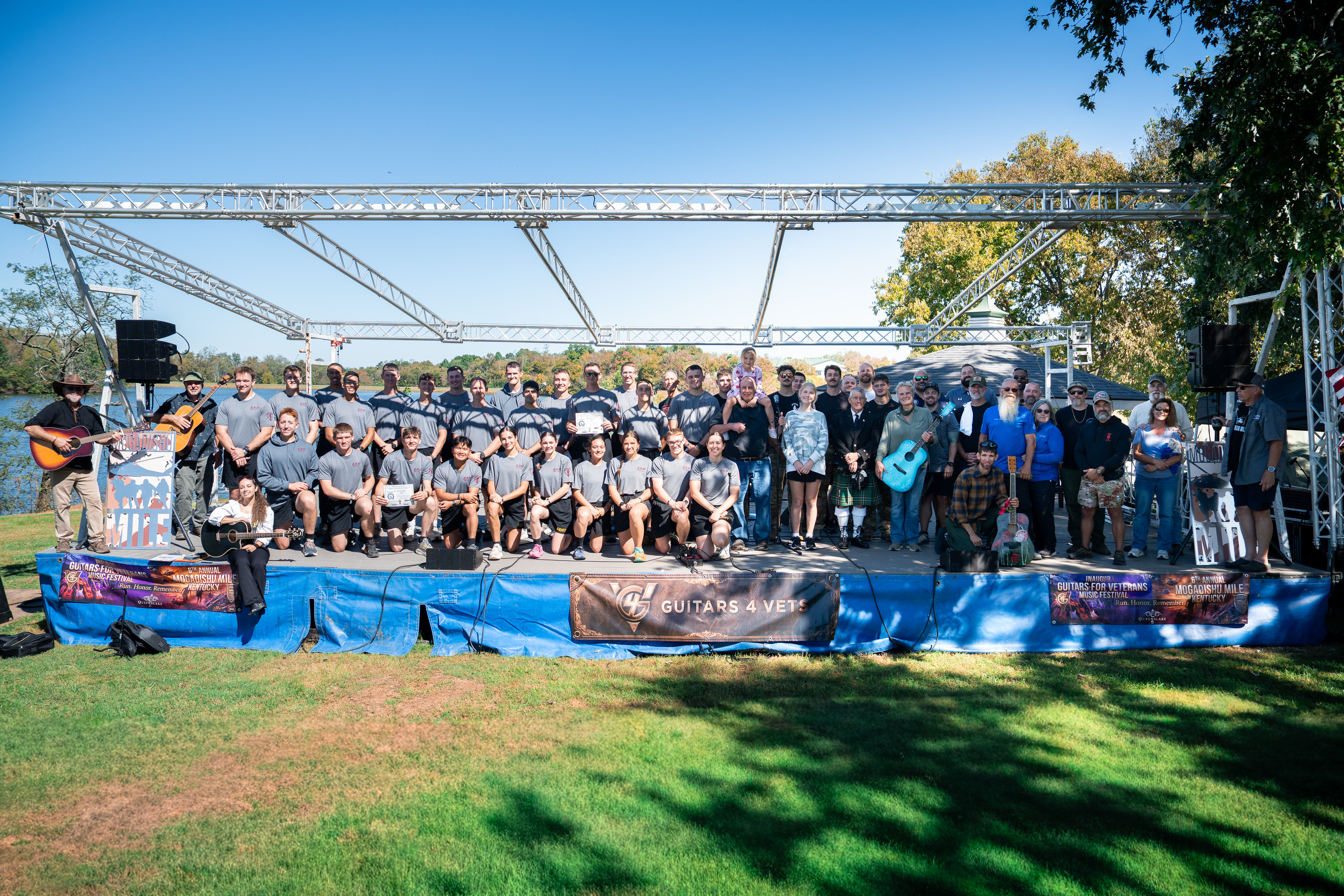 6th Annual Mogadishu Mile & Guitars for Veterans Grand Stage Gathering at Queenslake