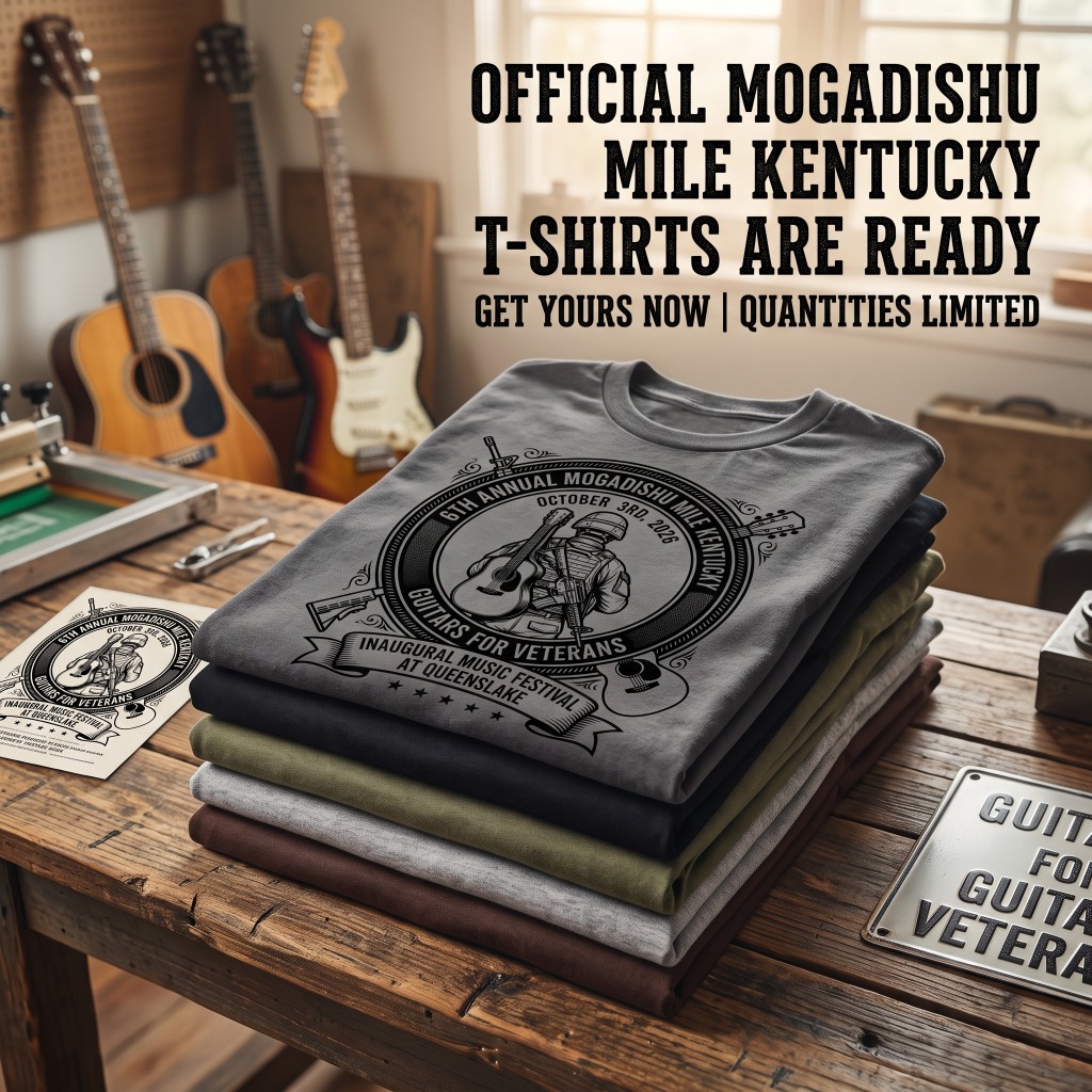 Official 2026 Mogadishu Mile & G4V Festival T-Shirts